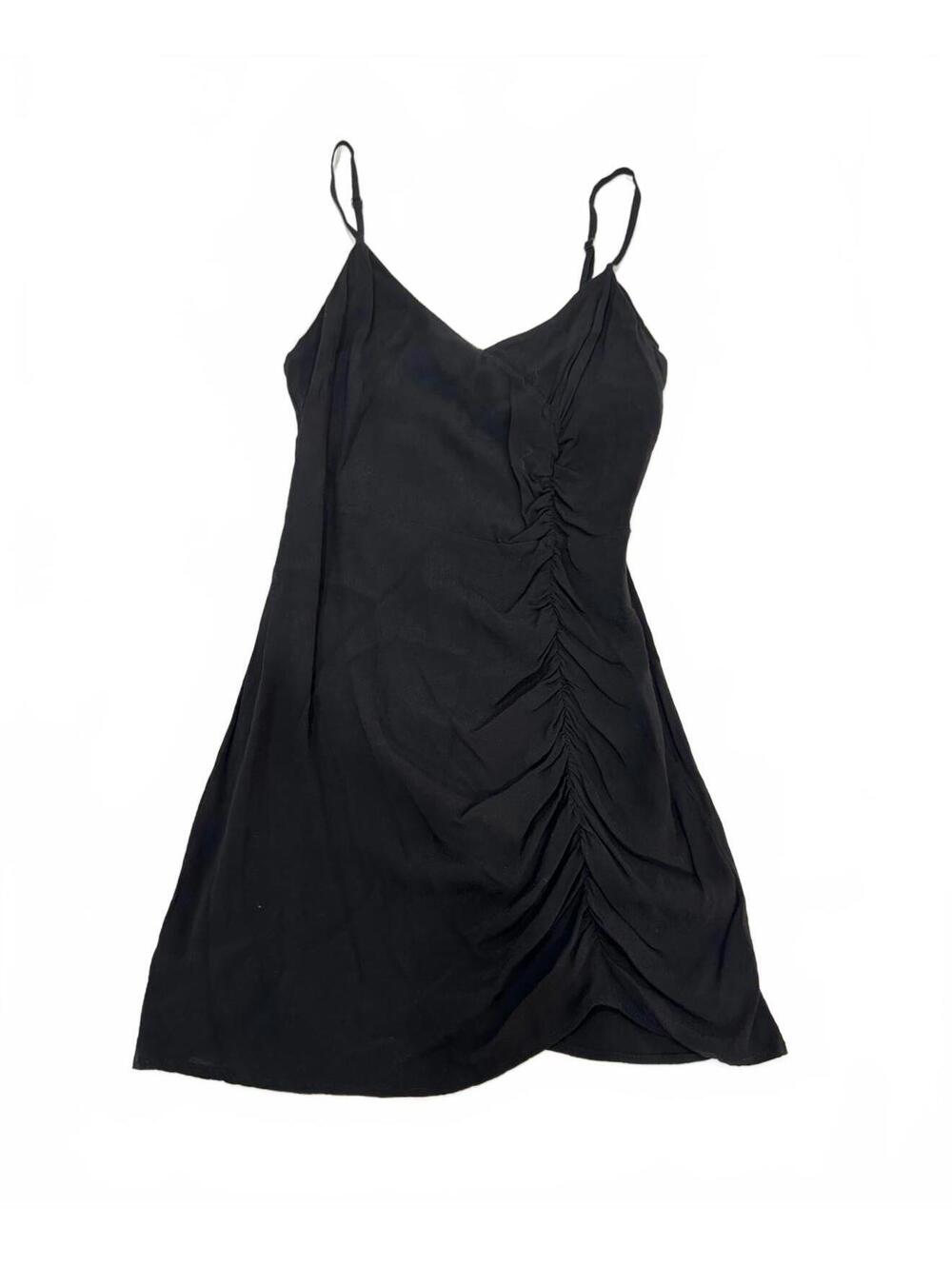 Lovers + Friends Colton Ruched Mini Dress Black Small